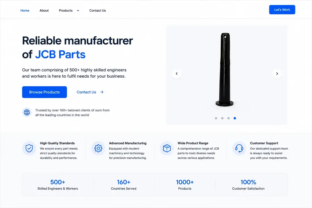 Establishing online identity for a manufacturing firm of India through product catalog website