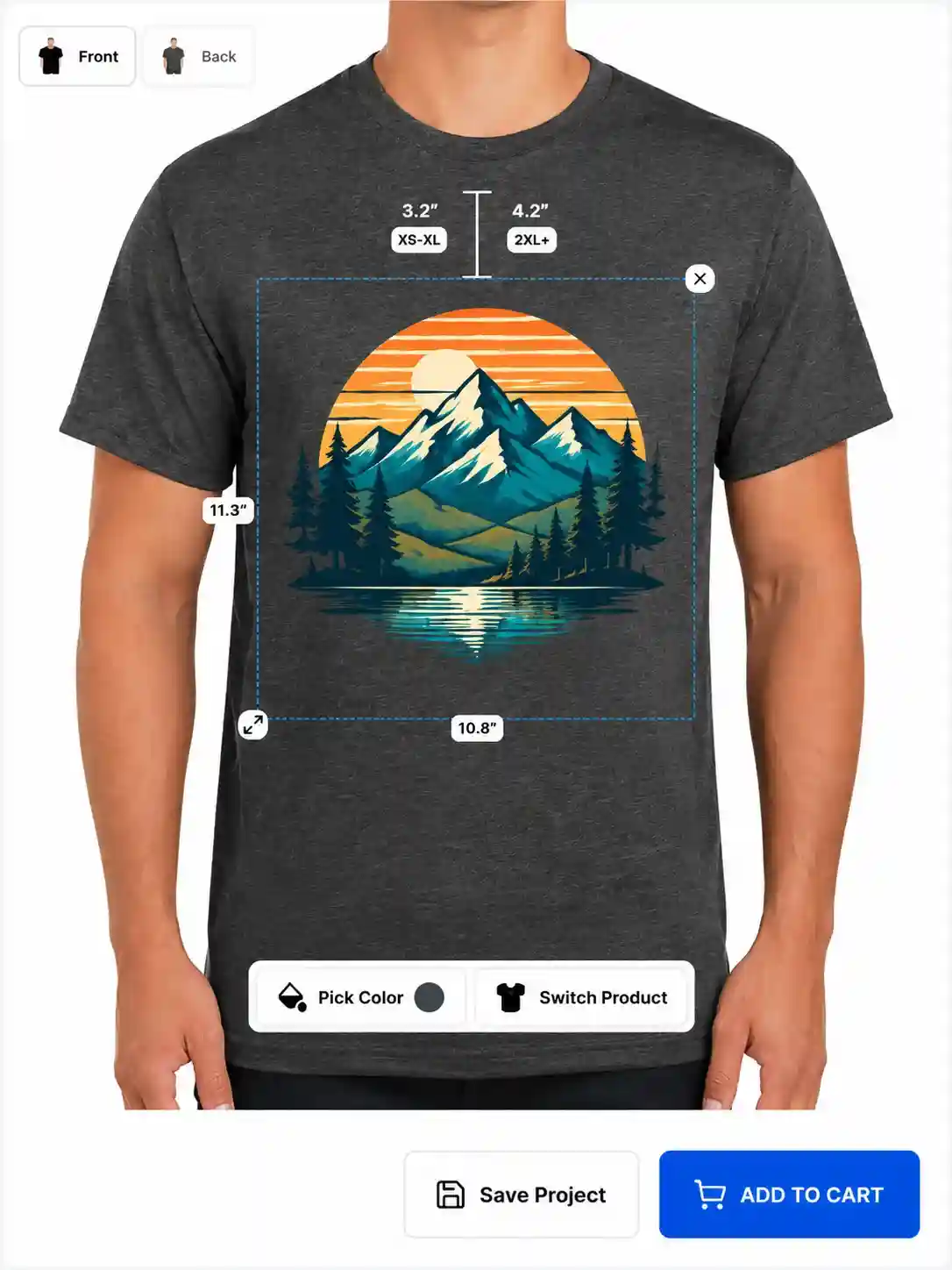 E-commerce product design page